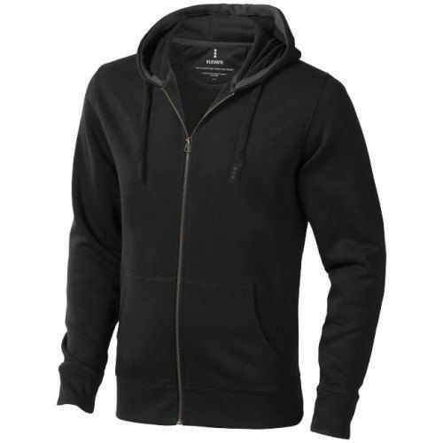 Full Sleeve And Plain Black Promotional Men Hoodies With Zipper Closure Style Gender: Male