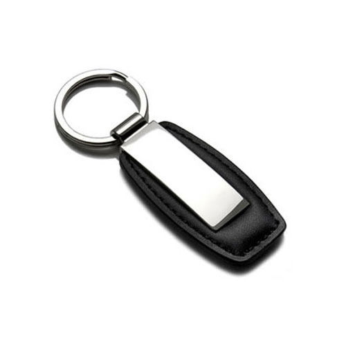 Light Weight Designer Leather Key Chain With Silver Color Metal Ring