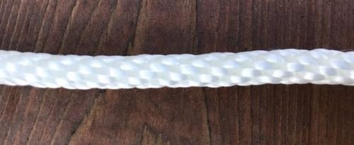 Machine Made White Plain Braided Rope For Industrial Usage