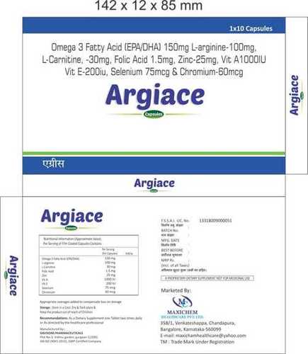 Omega 3 Fatty Acid Algiace Capsule General Medicines