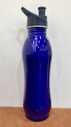 Plain Blue Promotional Sipper Bottle With Anti Leakage And Crack Material