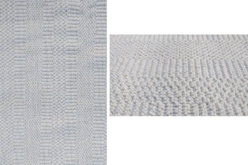 Rectangular Blue Plain Viscose Handloom Floor Carpets For Home Non-Slip