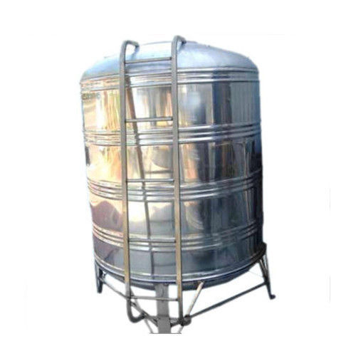 Silver Ruggedly Constructed Weather Resistance Stainless Steel Water Storage Tank (1000-5000 L)