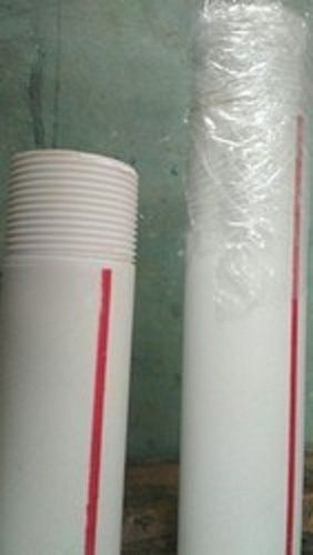 Welded White Colour With Red Lines Pvc Water Pipe For Drinking Water, Utilities Water