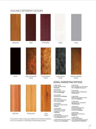 Multi Color Wooden Plain Designer Doors With Sliding Open Style And Top Long Handle Position