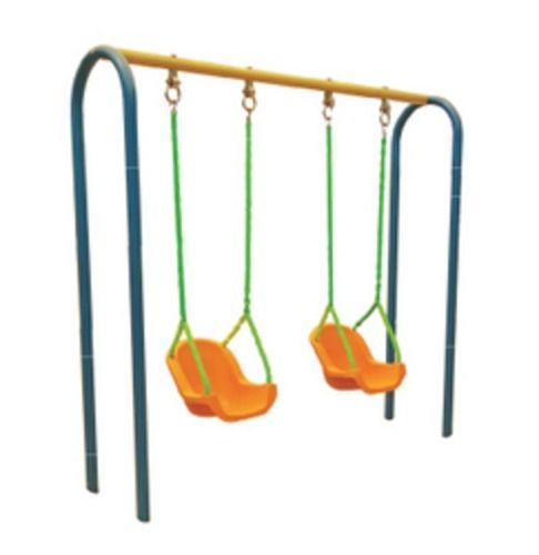 Comfortable Weather Resistance Color Coated Stainless Steel Double Out Door Swing