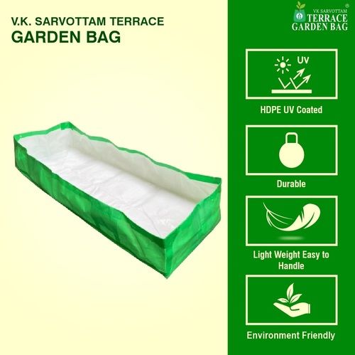 Green UV Coated Reusable Flexible 7 Layer Flexible HDPE Terrace Garden Grow Bags
