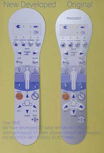Long Life Span Reliable Nature Light Weight Hospital OT Table Keypad Remote