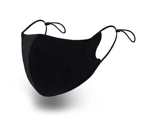 Moisture Proof Comfortable To Wear Black 5 Ply N95 Face Mask With Earloop