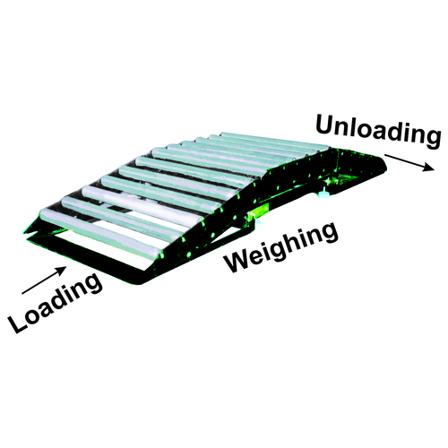 - Weighing Scale With Ramp And Rollers For Ease Of Loading And Unloading