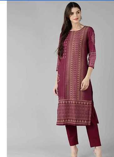Cotton Knee Long Designer Double Layered Kurti, 980 at Rs 1200 in