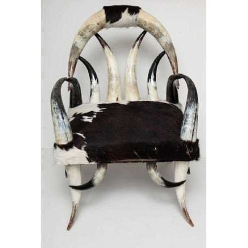 Handgrip Best Price Antique Skin Buffalo Horn Chair, 41 To 42 Inch Size For Living Room