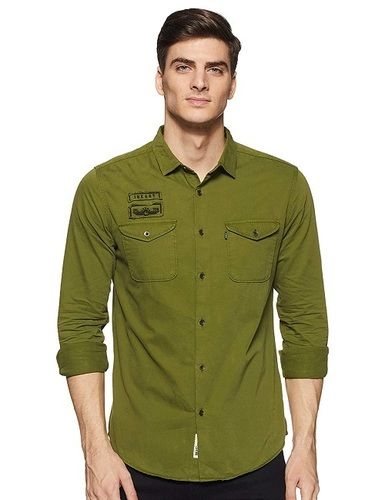 Delicate And Breathable 100 Percent Cotton Fabric Men'S Slim Casual Shirt Collar Style: Classic