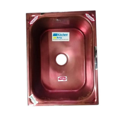 Easy To Clean Stainless Steel Red Bowl Kitchen Sink With Exquisite Design Installation Type: Wall Mounted