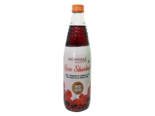 Healthy And Nutritious Mouthwatering Taste Patanjali Sugar Free Rose Sharbat (750 Ml)