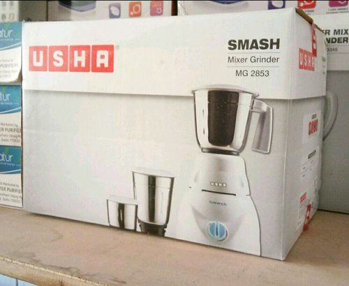 White Plastic Premium Mixer Grinder With 3 Number Of Jars And 1 Year Warranty