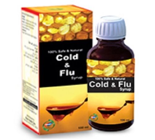 Pure Natural Herbal Cold And Flu Syrup, Relief From Sore Throat