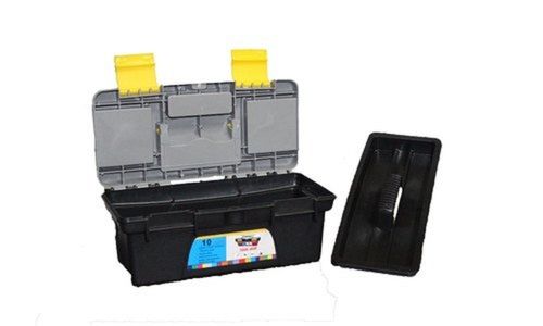 10-23 Inch Industrial Tool Box Plastic And Metal Lock Buckle With Detachable Tray