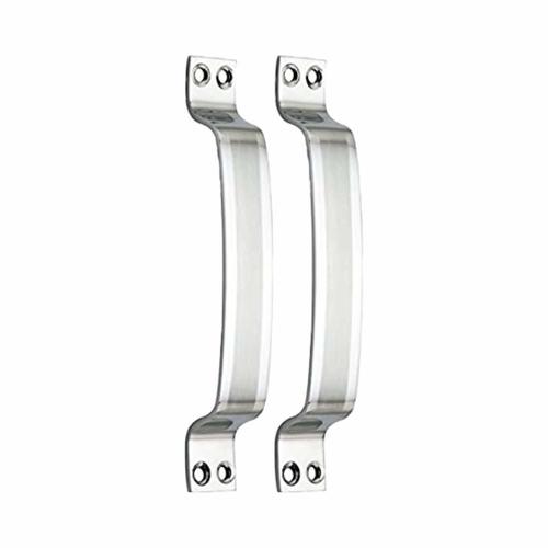 Silver 6 Inch Stainless Steel D Curve Door Handles For Home And Kitchen