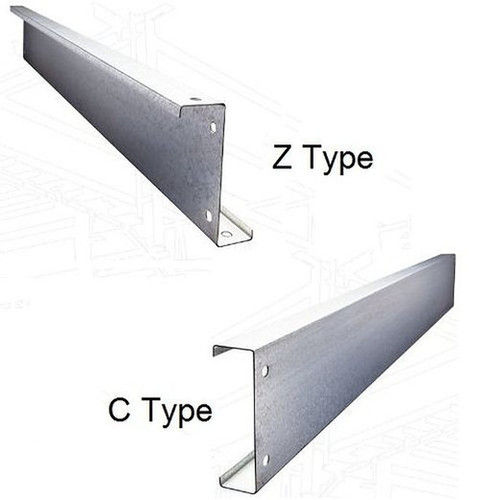 C And Z Type Galvanized Iron Purlin With Cold Rolled And Dimension 1 m x 6 Inch