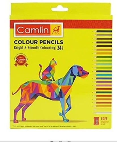 Camlin Colour Pencils Bright & Smooth Colouring 24 For Smooth Brilliant Shadings