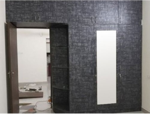 Dark Grey Bedroom Wooden Wardrobe(More Than 3 Doors) Home Furniture