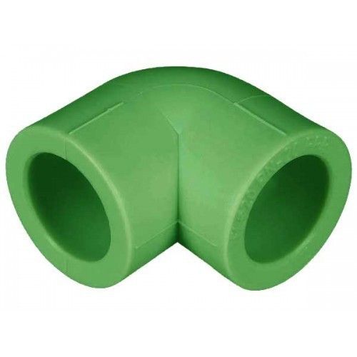 Green Industrial Leakage Proof 90 Degree Plastic Ppr Pipe Elbow, 25 Mm Pipe Fitting