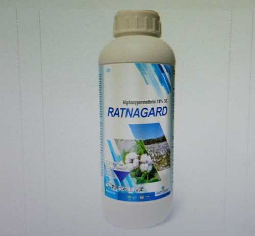 Metal Sheet Ratnagard Alphacypermethrin 10% Sc Liquid Bottle Pack