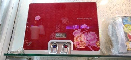 Red Wall-Mounted Plastic Electrical Ro Water Purifiers With Zero Water Wastage