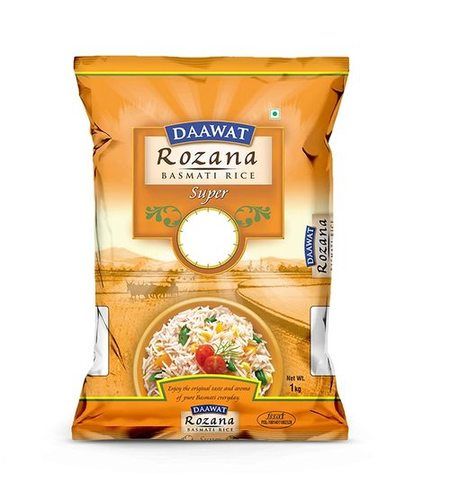 100% Fresh And Organic Daawat Rozana Super Basmati Rice Available In 1 Kg Admixture (%): 5-10%