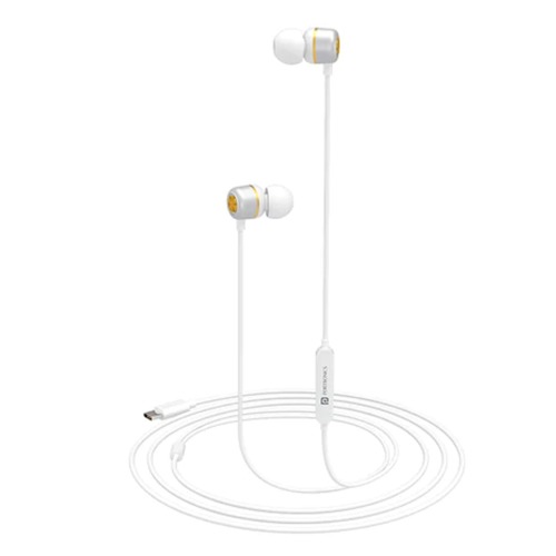 Conch 20 White Type C Usb In-Ear Wired Earphone With Microphone And Inline Control Body Material: Tpe
