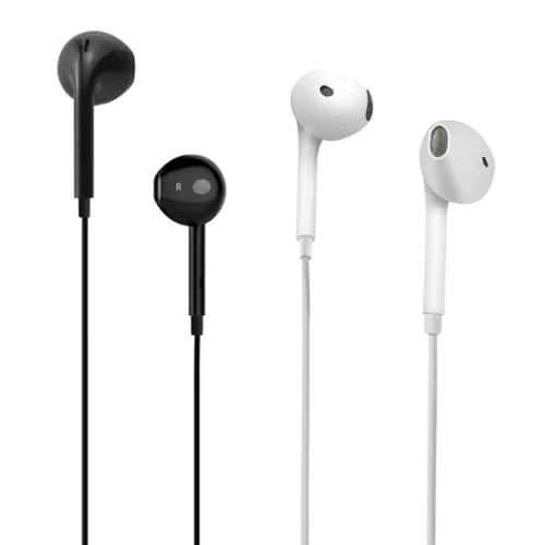 Conch Beta Black And White 3.5 Mm Jack Flexible Wired In-Ear Earphone With Microphone Body Material: Plastic