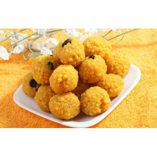 Delicious Taste and Mouth Watering Round Shape Boondi Laddu