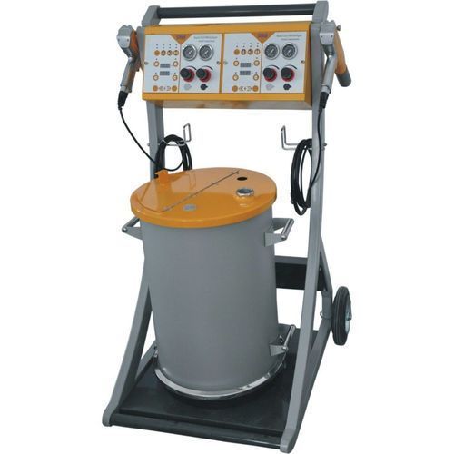 Electric Semi Automatic Operated Mild Steel Powder Coating Machine
