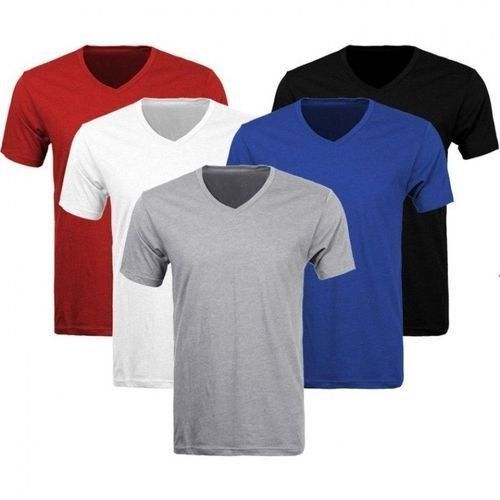 Elegant Design And Eco Friendly Plain Cotton Half Sleeve T Shirt In Multiple Colours