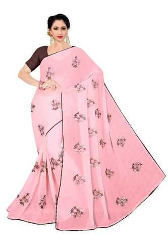 Floral Printed Traditional Ladies Saree With 5.5 Meter Length And 0.80 Meter UN-Stitched Blouse Piece