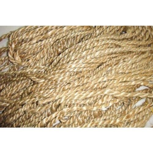 Golden Coloured Handspun 2 Ply Jute Yarn For Packaging And Decor