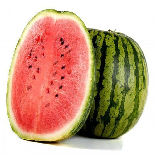 Juicy Rich Watermelon - Standard Size, Green Color, Sweet Taste | Fresh, Chemical Free, No Artificial Color, Safe Packaging, Ideal for Syrup Making