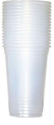 Transprint Light Weight Leak Resistance Disposable Plastic Glass For Drinking Water (Pack Of 100)