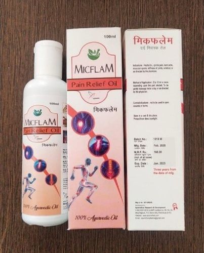 Micflam Ayurvedic Pain Killer Oil Which Helps To Get Fast Relief From Pain