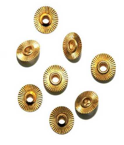 Golden Round Shape Polished Brass Eyelets For Candles, Curtains, Garments, Etc.