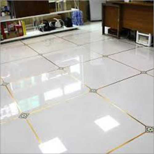 Square Shape Corrosion Resistance Polished White Ceramic Floor Tiles  Grade: Industrial