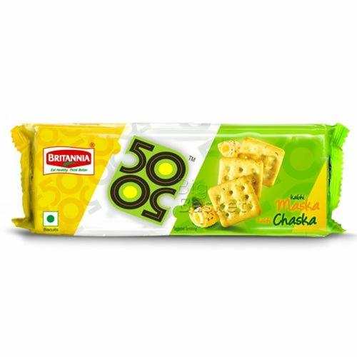 Sweet Taste 50-50 Maska Chaska Crunchy And Crispy Britannia Biscuits Fat Content (%): 19.50G Grams (G)