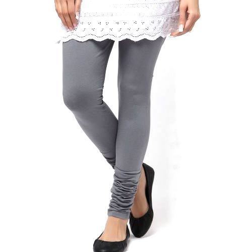 Indian Ultra Soft, Flexible, Stretchable And Comfortable Grey Color Cotton Legging