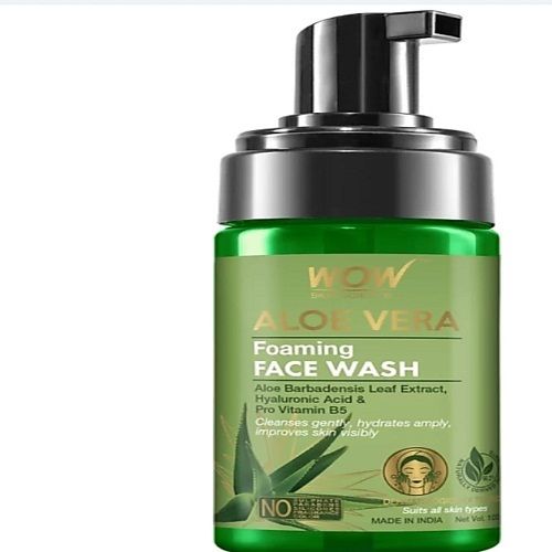 Wow Skin Science Aloe Vera Foaming Face Wash No Sulphate Parabens Silicone Fragrance And Color