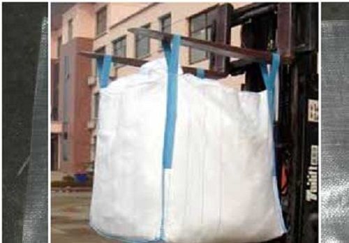 White Easy To Carry Moisture Resistance Fibc Jumbo Bags