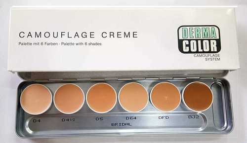 Waterproof Easy To Use 6 Shades Camouflage Creme Conceal Palette For Makeup
