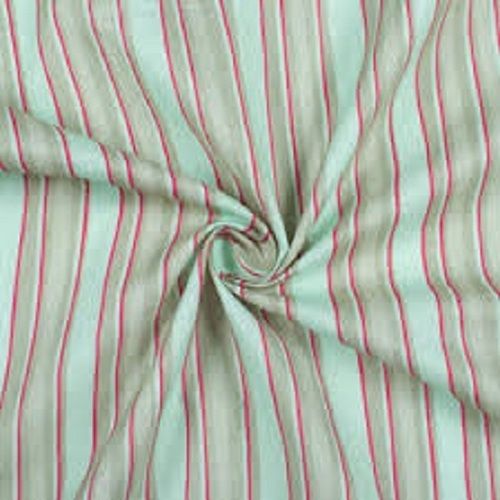 Washable Green And Grey Colour Fabric For Making Shirt And Top