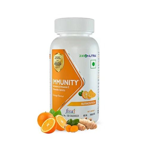 Immunity Tangy And Spicy Chewable 100% Veg Tablets With Vitamin C And Curcumin