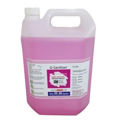 इंस्टेंट रिजल्ट हैंड सैनिटाइजर, हार्ड और सॉफ्ट सरफेस सैनिटाइजेशन के लिए 5 लीटर कैन आयु समूह: वयस्क